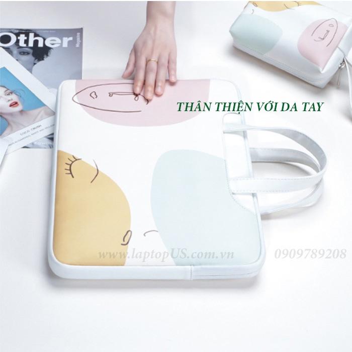 Túi Cặp dành cho Laptop Macbook Da PU Chống Thấm Chống Sốc