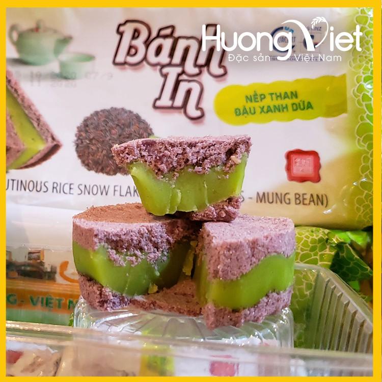 Đặc Sản Sóc Trăng - [6 Bánh Tròn] Bánh In NếP Than Đậu Xanh Lá Dứa, Bánh In Sóc Trăng Tân Huê Viên