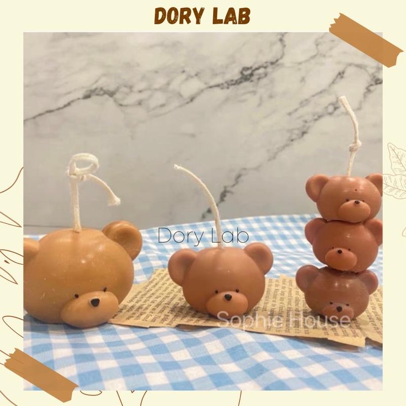 Nến Thơm Ly Gấu Con Cute Sáp Đậu Nành Thiên Nhiên - Dory Lab