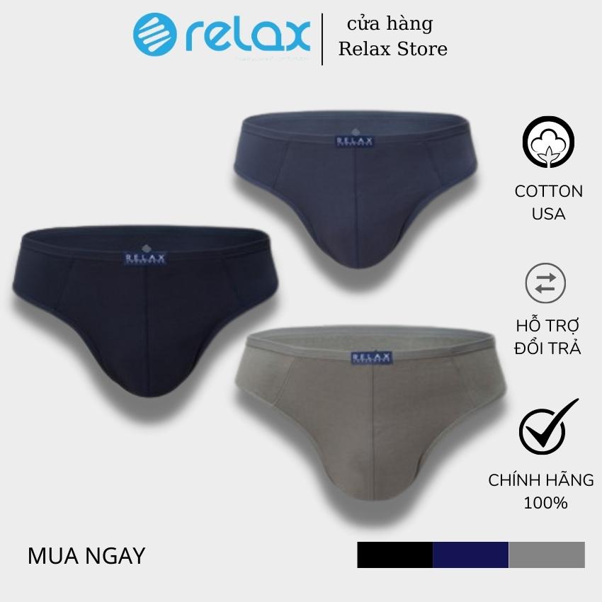 Quần lót nam relax uderwear cotton cao cấp chính hãng siêu xịn, quần sịp nam rl003