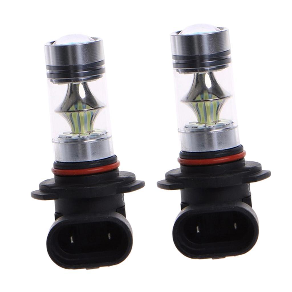 1 Pair H10 9145 100W Ice Blue 2323 20LED Daytime Running Fog Lights Bulbs