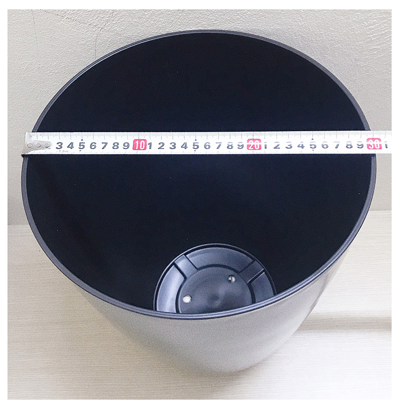 3 Chậu Nhựa Bom Trơn 300x400, KT: 30x40 Cm, Hình Tròn, Màu Đen Trồng Hoa, Cây Cảnh