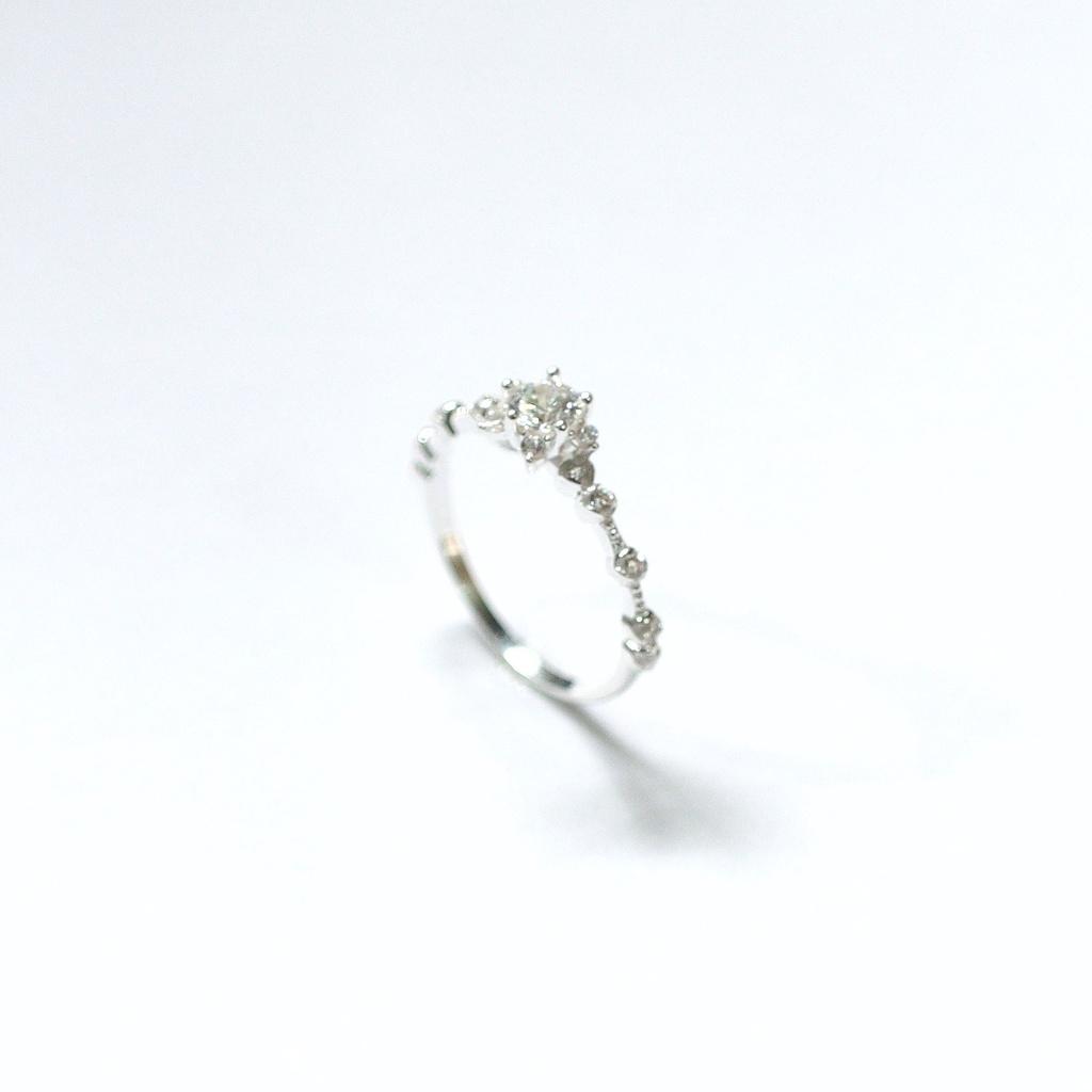 Nhẫn bạc nữ ATJ9032 , Princess ring with stones ANTA Jewelry