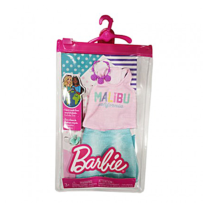 Đồ Chơi BARBIE Phụ Kiện Búp Bê Thời Trang Váy Và Áo Malibu HBV35/GWC27