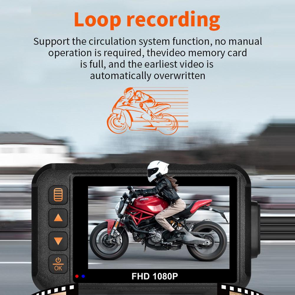 Camera Xe Máy Chống Nước 1080P Đầu Ghi Hình Phía Trước Camera Phía Sau Video Xe Máy Đầu Ghi Ngoài Trời Dash Cam Cho Xe Máy