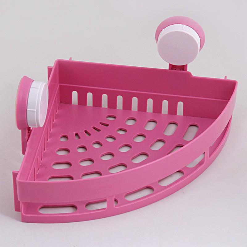 Kệ góc nhựa nhà tắm hút chân không cao cấp, thiết kế thông minh tiết kiệm không gian (Giao mẫu ngẫu nhiên)