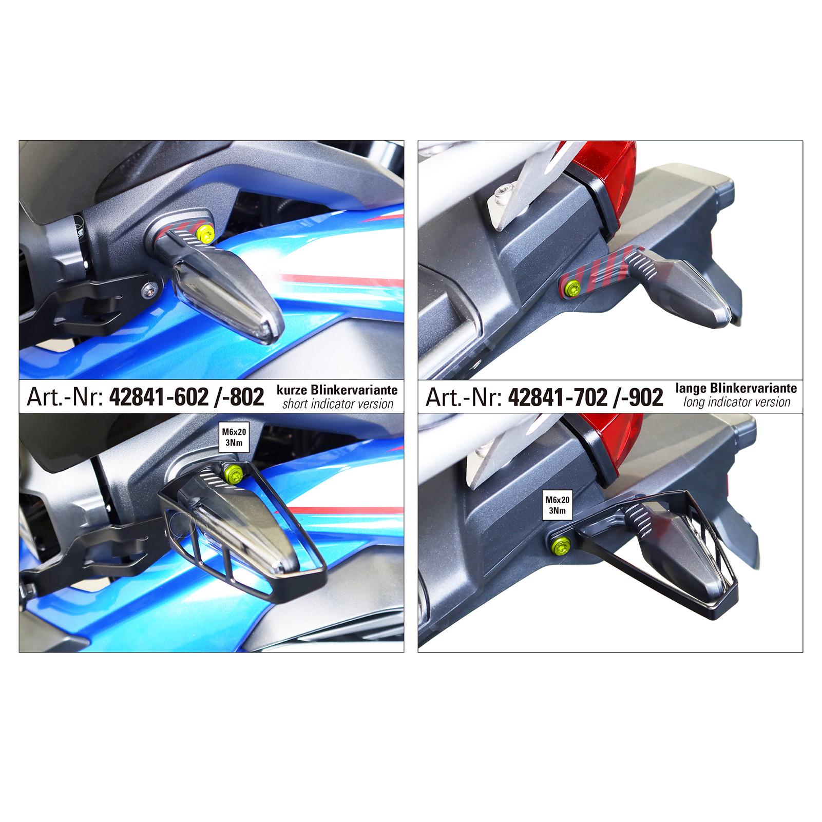 Motorcycle Front and Rear Turn Signal Light Protection Guard Cover Replacement for BWM R1250GS F850GS/adv F750GS G310GS S1000XR 2019-2022