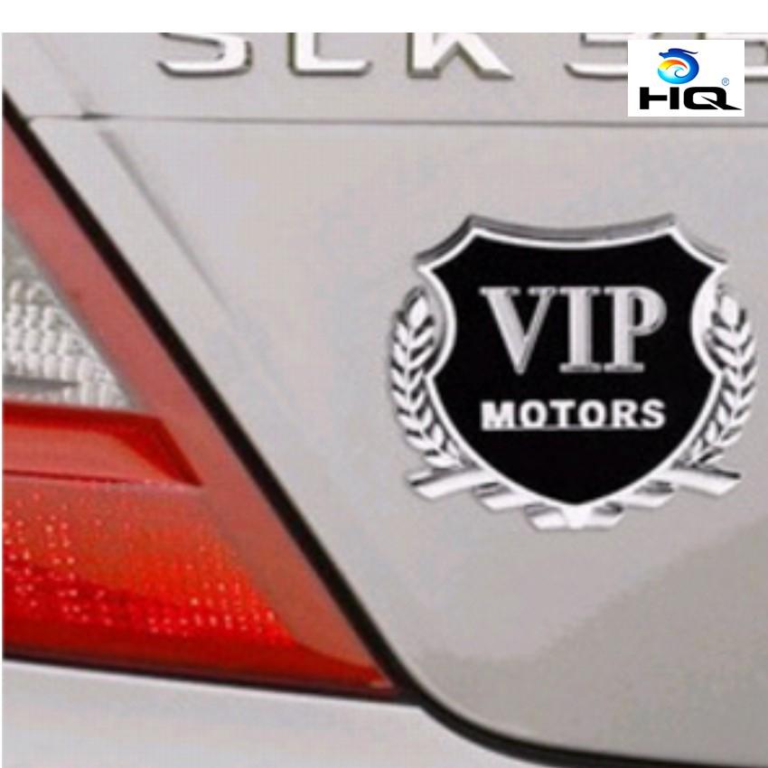 Logo trang tri xe,Lô Gô VIP Motor Gắn Xe Ô Tô  206277-2
