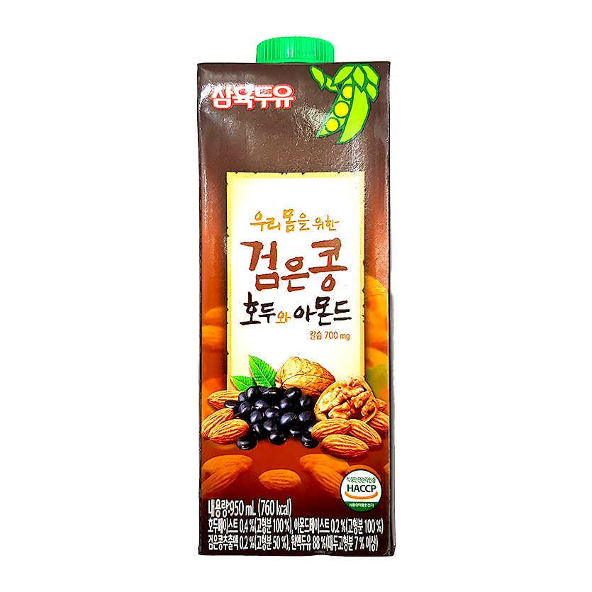 Sữa đậu đen óc chó hạnh nhân Sahmyook Hàn Quốc dạng hộp( 140ml, 190ml, 950ml)