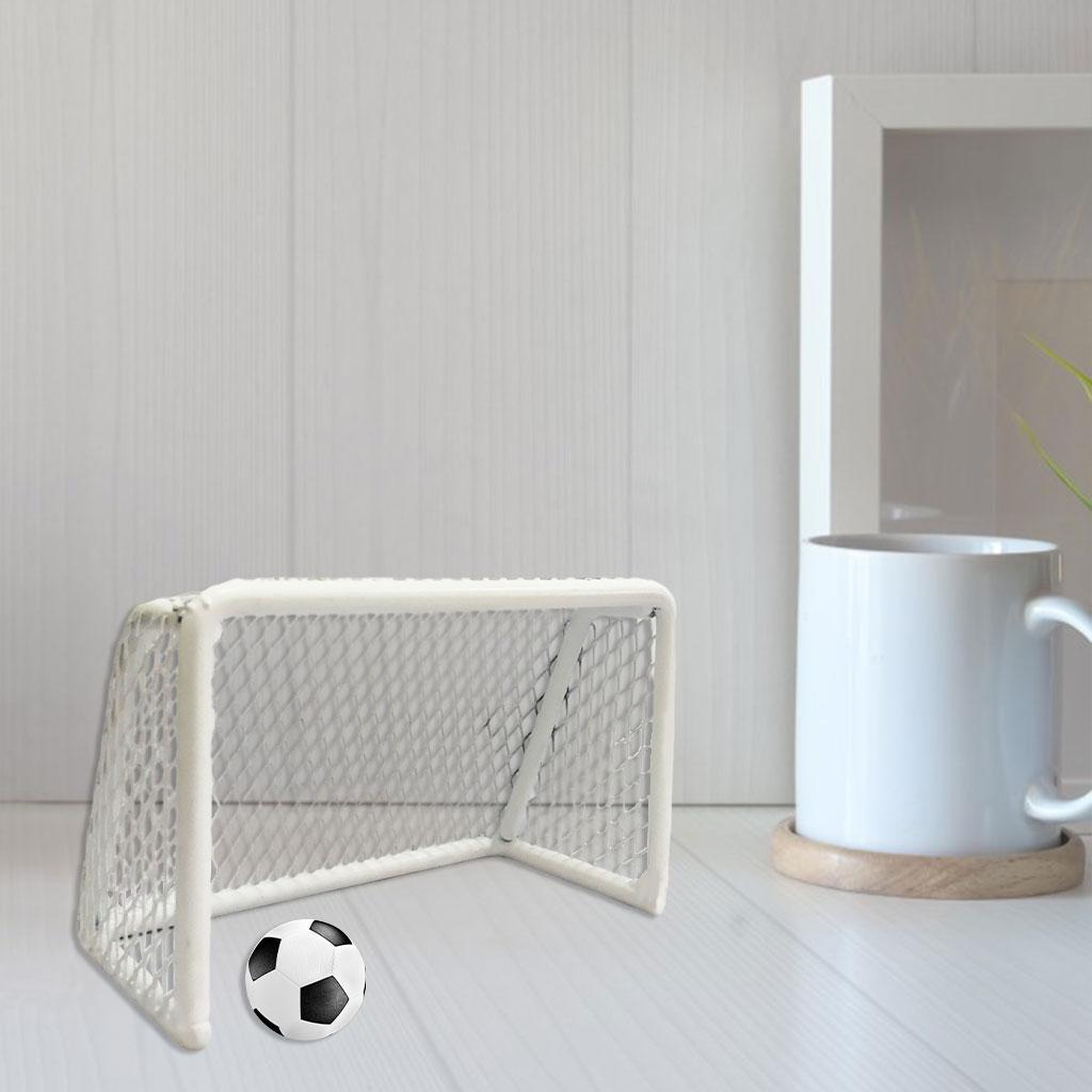 Kids Mini Soccer Goal 11x6.5x6cm Table Game Toy DIY Football Gate