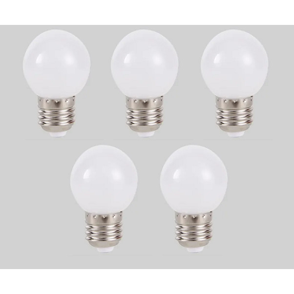 Combo 5 bóng đèn led búp chanh  sáng vàng ấm trang trí trong nhà ngoài trời