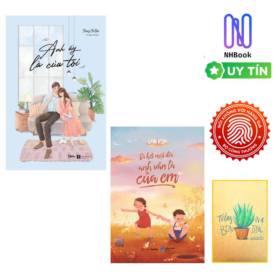 Combo Anh Ấy Là Của Tôi và Đi Hết Một Đời Anh Vẫn Là Của Em ( tặng sổ tay xương rồng)