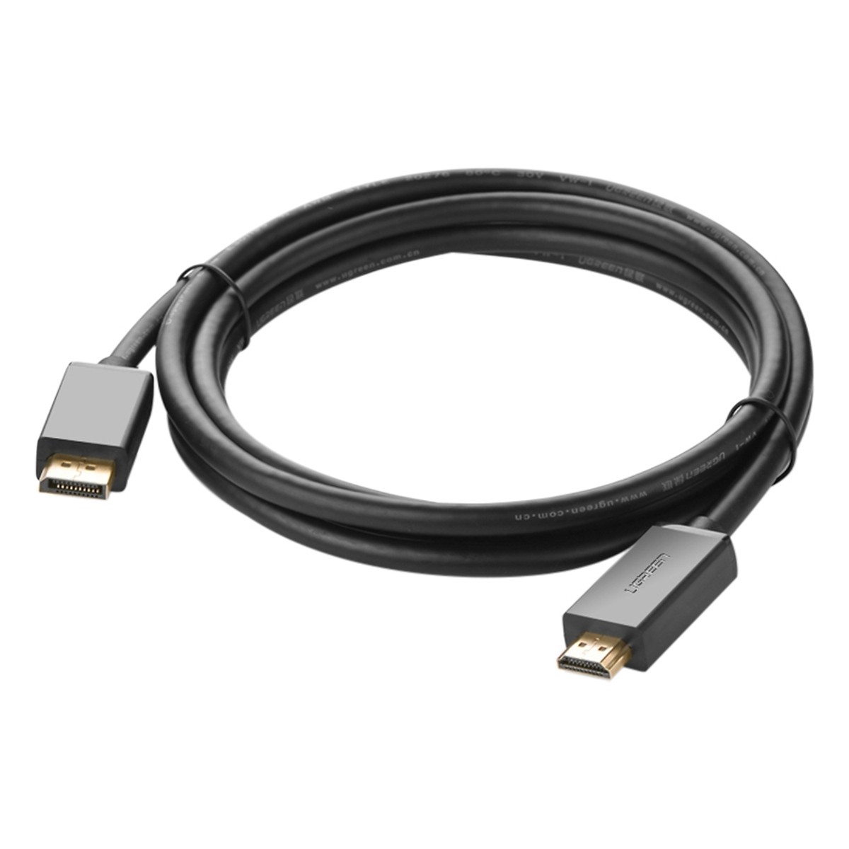 Cáp Displayport to HDMI 2m cao cấp Ugreen 10202  - Hàng Chính Hãng