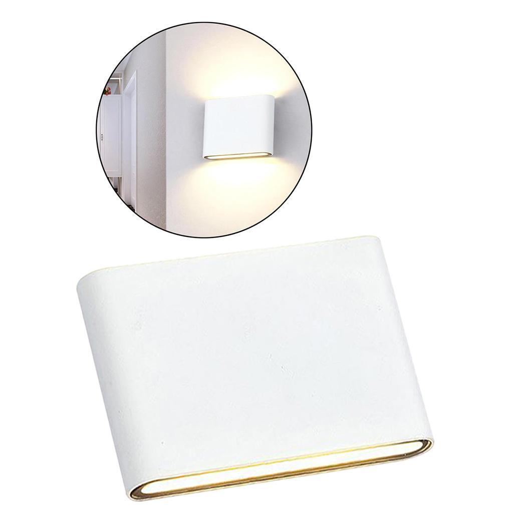 3000K Waterproof LED Up Down Wall Lamp Light Warm White 6W White