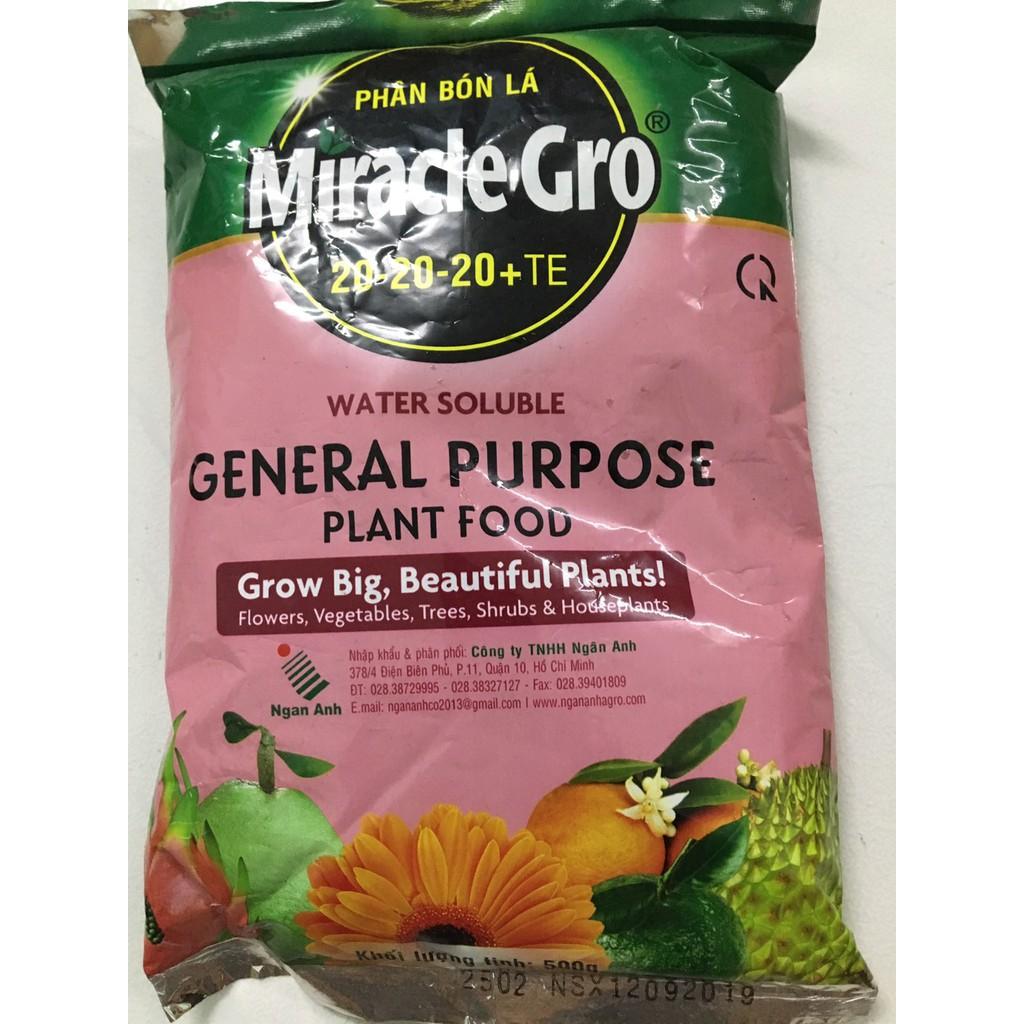 PHÂN BÓN Lá NPK HÀ LAN Miracle-Gro 20-20-20 + TE Gói 500g