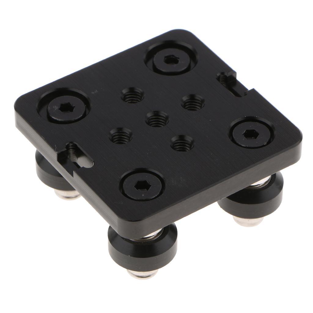 3D Printer V Gantry Plate Special Slide Platefor Aluminum Profiles with Solid Wheel/ 3SET Black