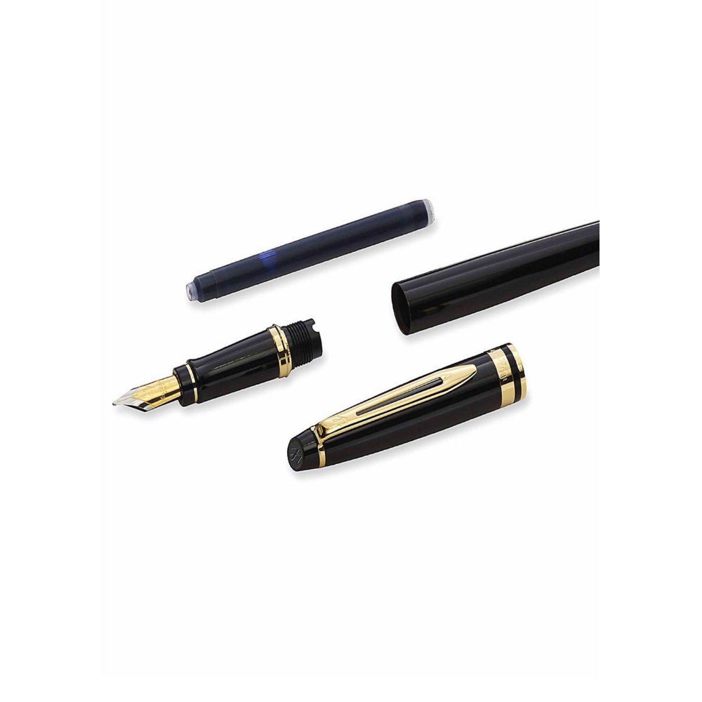 Bút Ký Bút Máy Waterman Expert Black Kèm Túi Giftset Cao Cấp , Dành Cho Doanh Nhân Khẳng Định Đẳng Cấp Cá Nhân