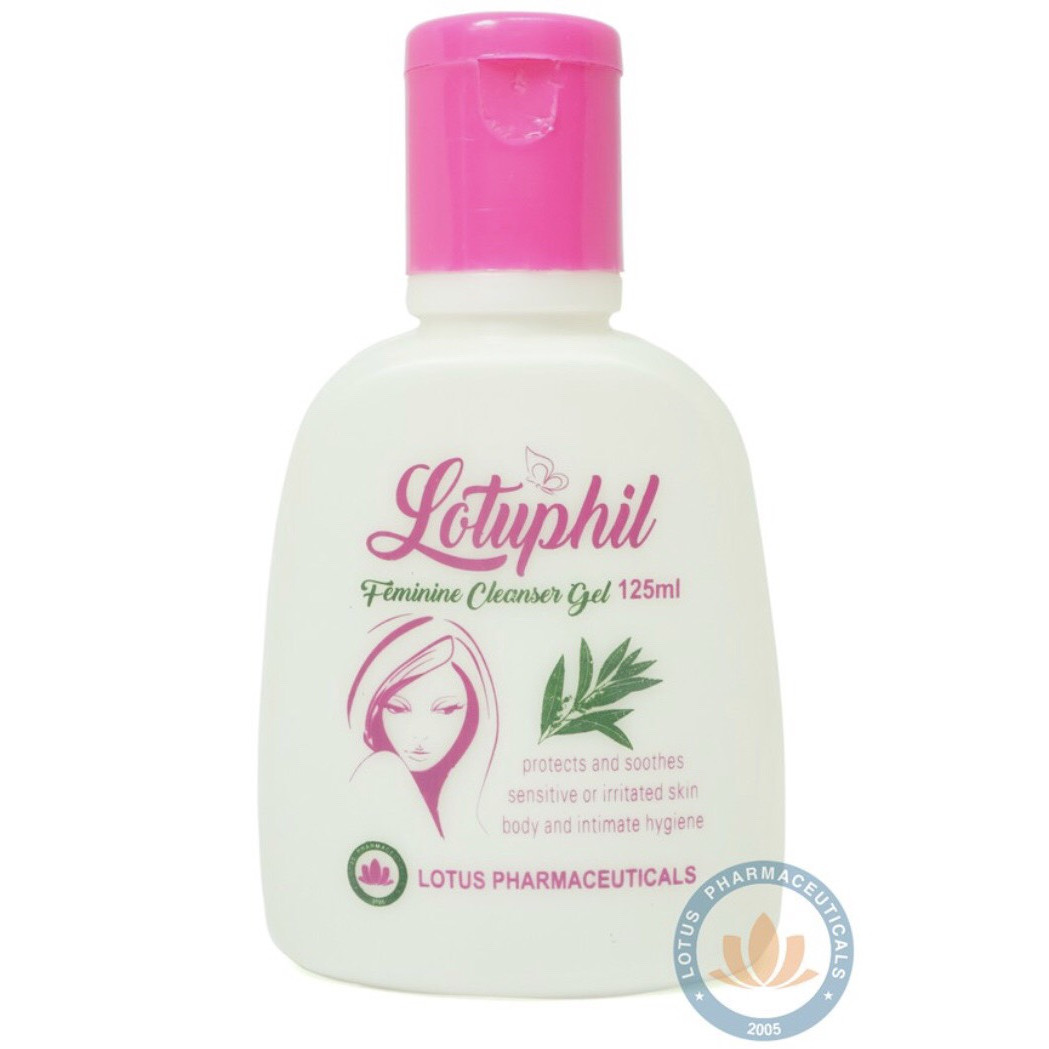 Gel vệ sinh phụ nữ Lotuphil 125ml, Làm sạch và hết mùi hôi - Hàng Chính Hãng