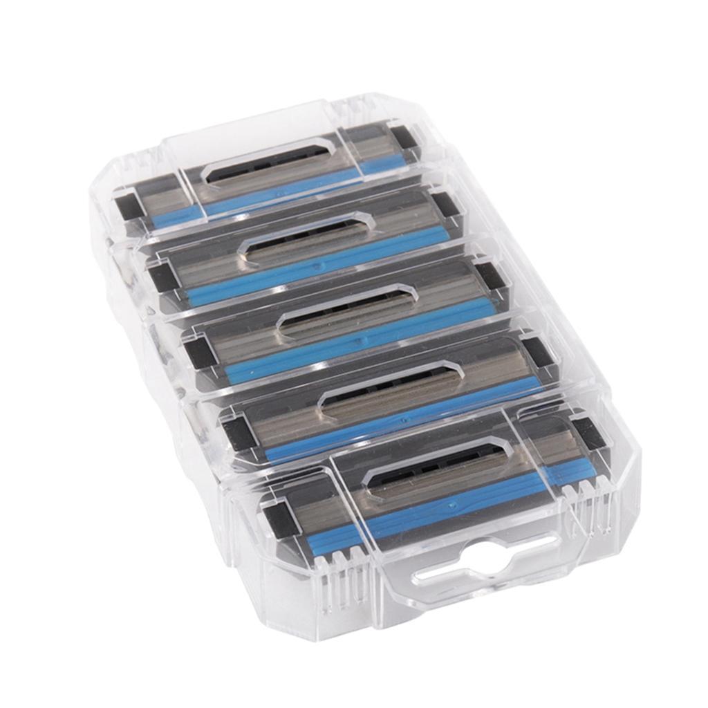 Pack of 5 Men's Manual Double Rotary Replacement Shaver Head Refills Beard Shaving Facial Hair Remove
