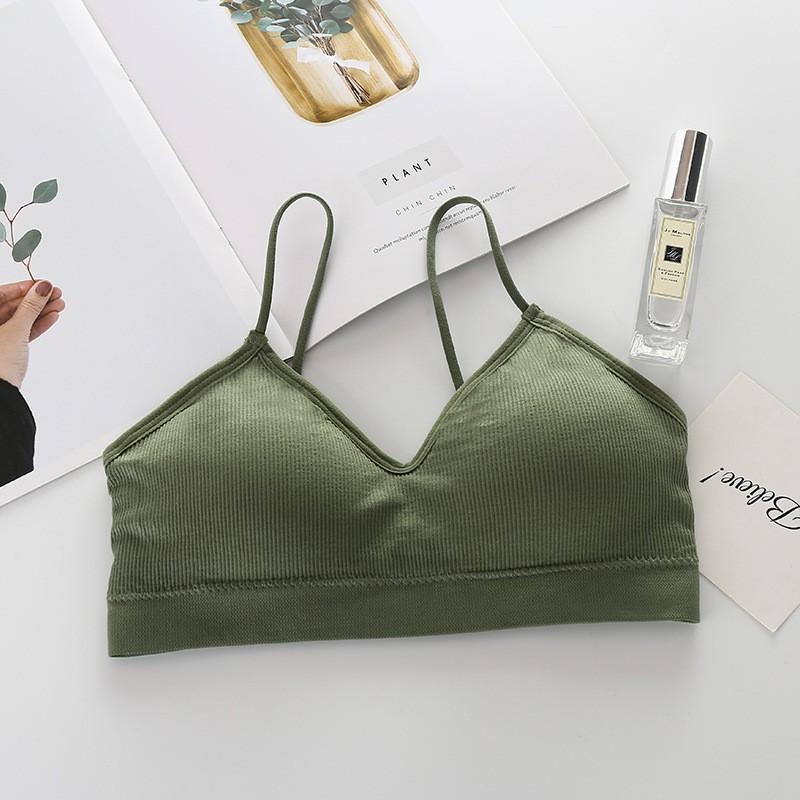 Áo Bra Yoga Gym Thoáng Khí Len Tăm Dây Mảnh Sexy Gợi Cảm BR10