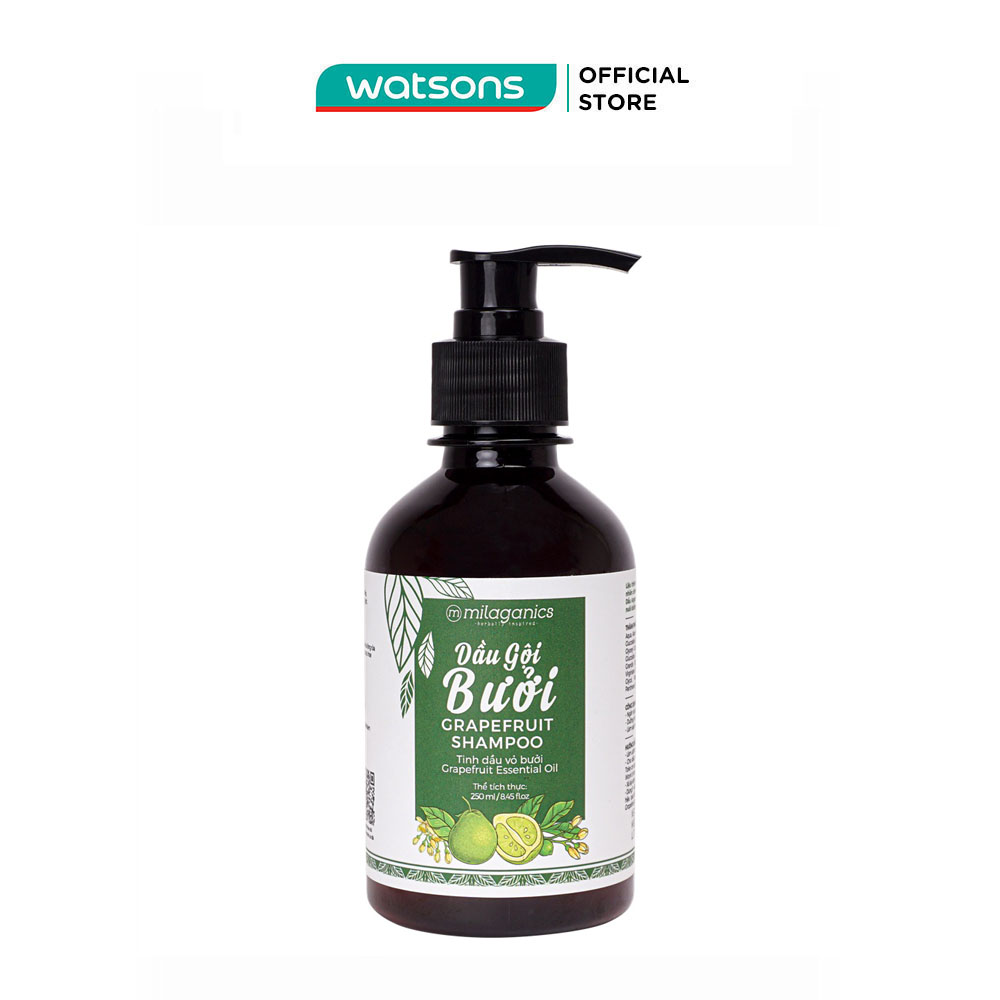 Dầu Gội Milaganics Grapefruit Shampoo Bưởi Ngừa Rụng Tóc 250ml