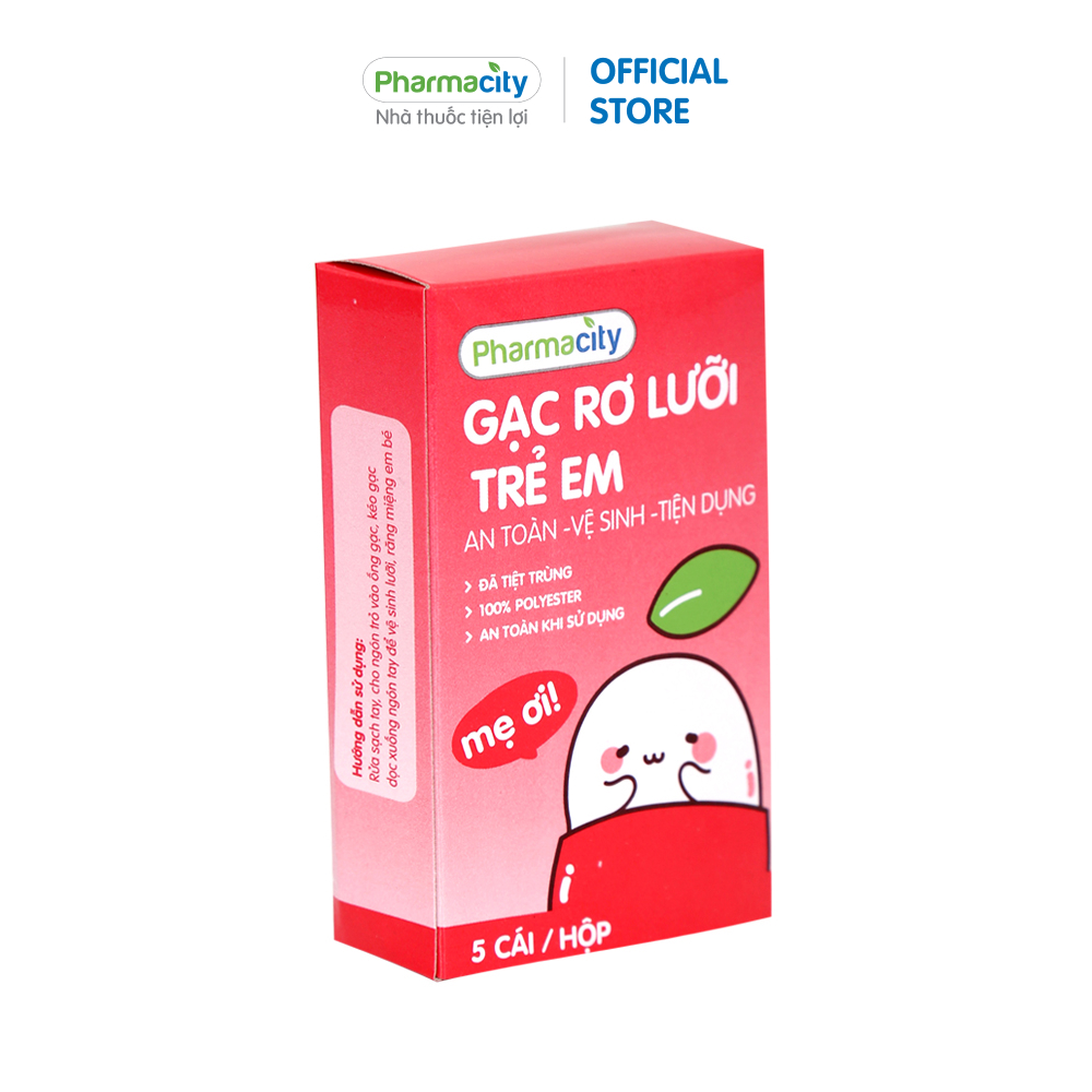 Gạc rơ lưỡi trẻ em Pharmacity (Hộp 5 cái)