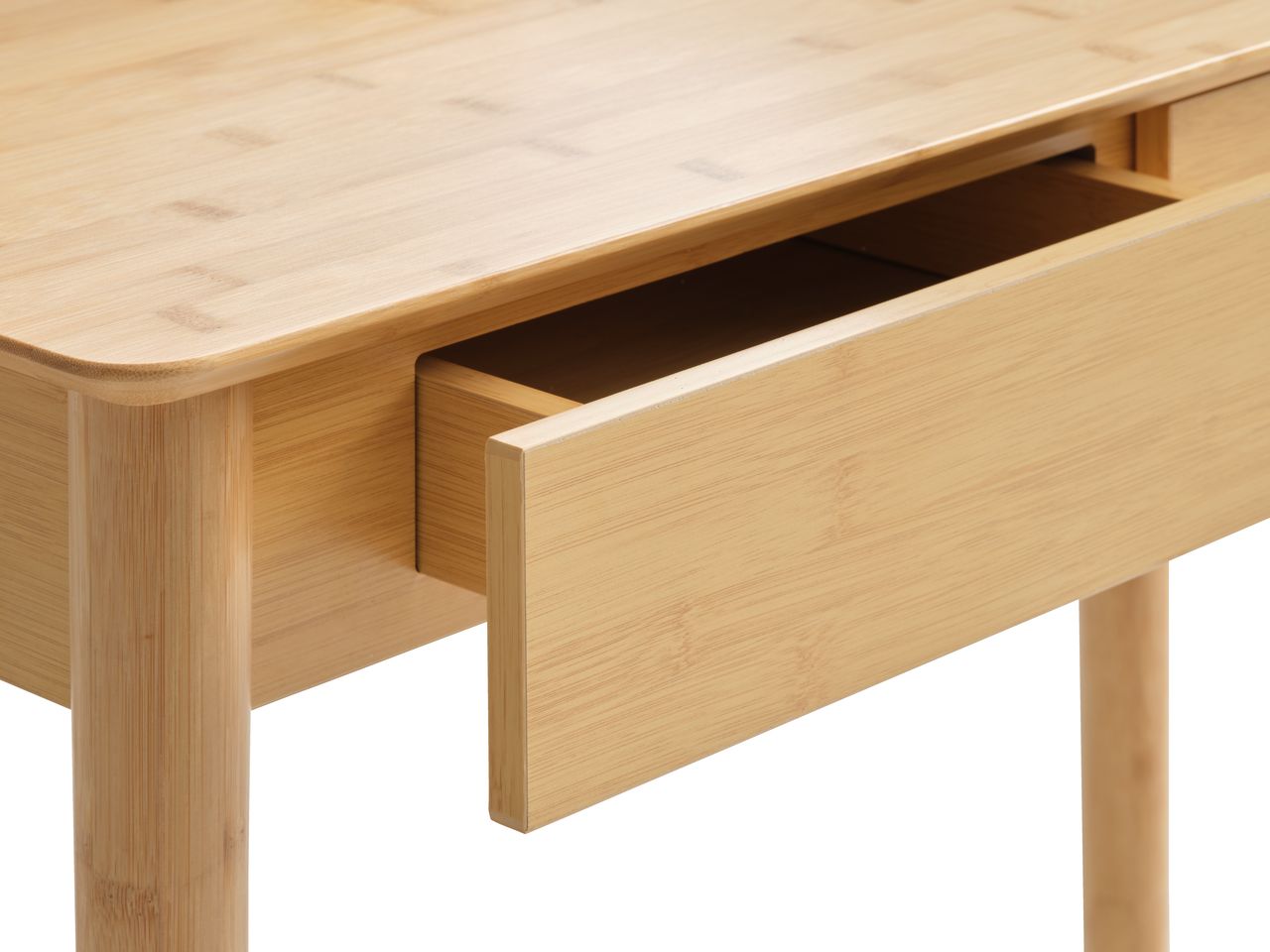Bàn trang điểm kèm gương | JYSK Saksild | tre/MDF/gương | màu tự nhiên | R80xS35xC137cm