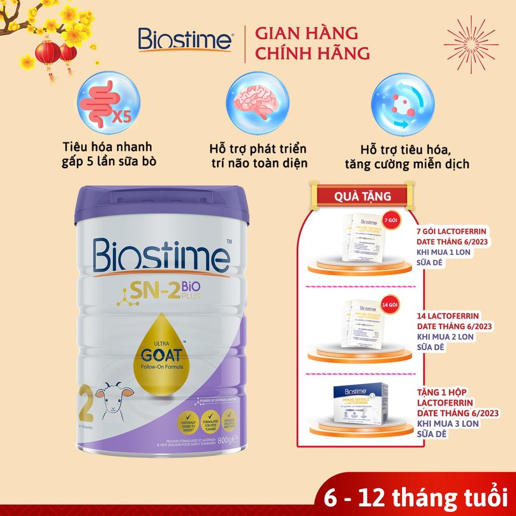 Combo 2 lon sữa Dê Biostime