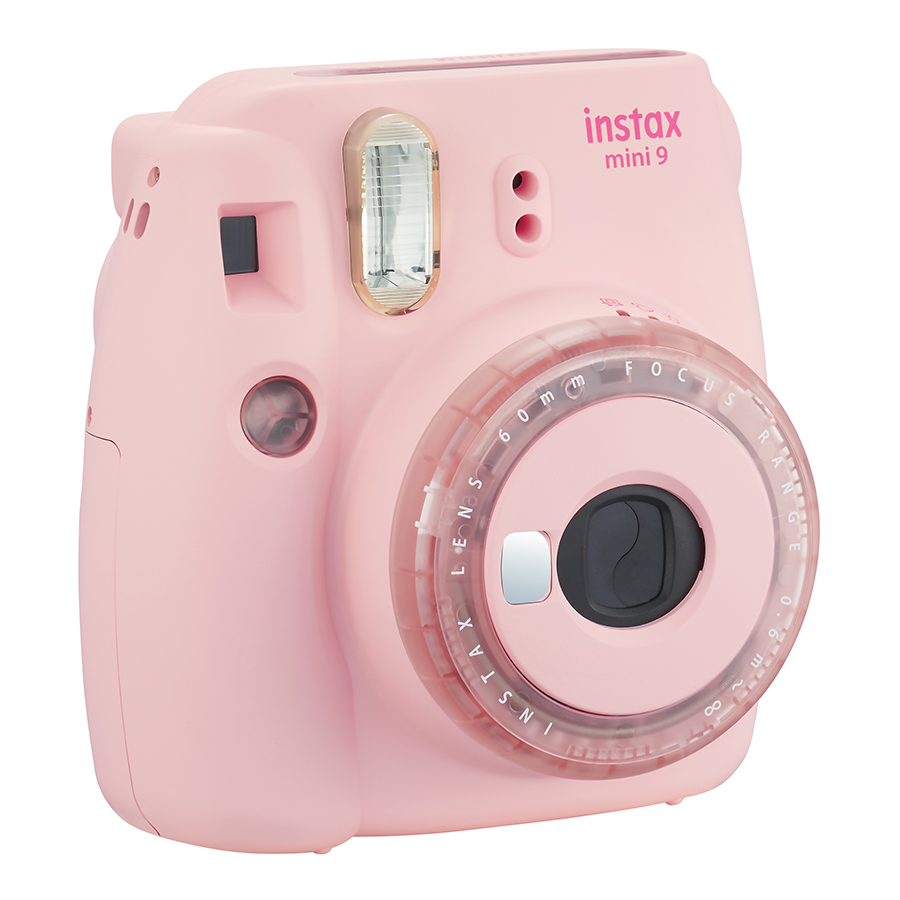 Máy Ảnh Selfie Lấy Liền Fujifilm Instax Mini 9 Clear Pink - Hàng Chính Hãng