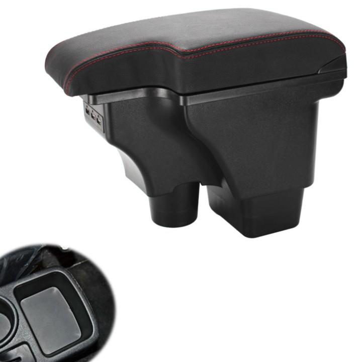 Hộp tỳ tay ô tô cao cấp Suzuki Vitara dạng khối tích hợp 3 cổng USB