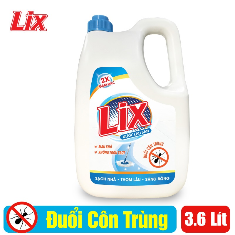 Nước lau sàn Lix đuổi côn trùng 3.6 lít LD360