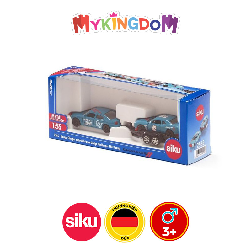 Đồ Chơi SIKU Xe Dodge Charger Kèm Rơ-Móc Kéo Xe 2565