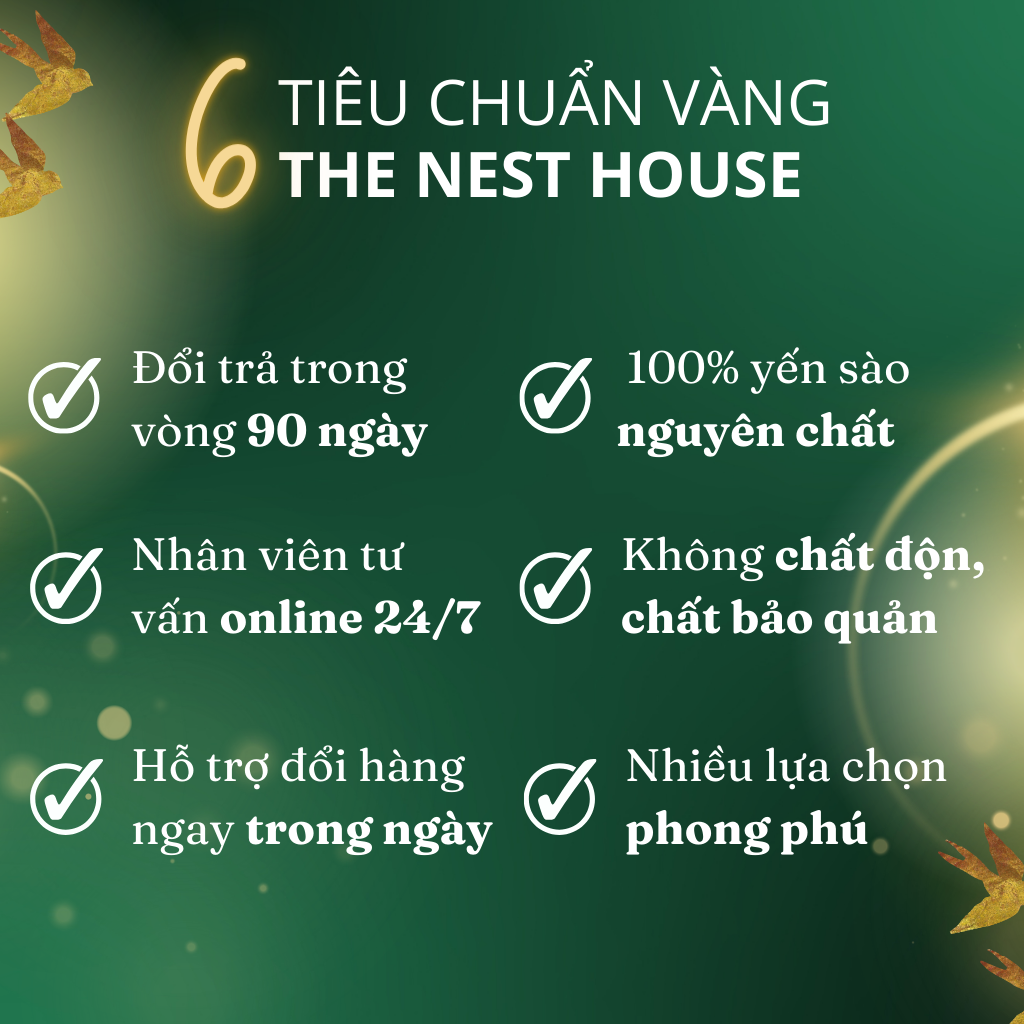 Tổ yến sào thô nguyên tổ nguyên chất 50gr 100gr tổ yến già ít lông The Nest House