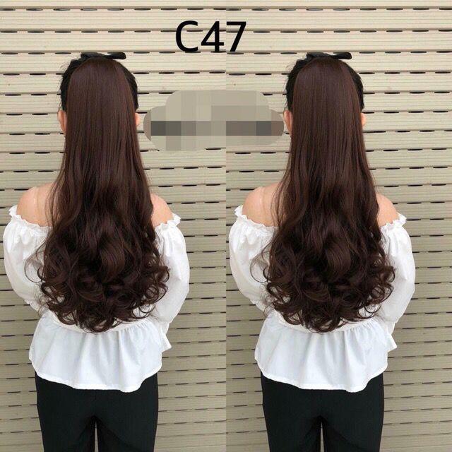 Tóc cột xoăn hình thật