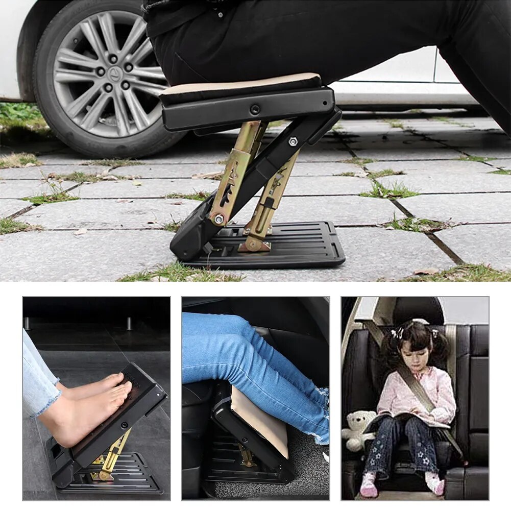 Bộ Kê Chân Nâng Hạ Ô Tô 4 chế độ Ergonomic Footrest