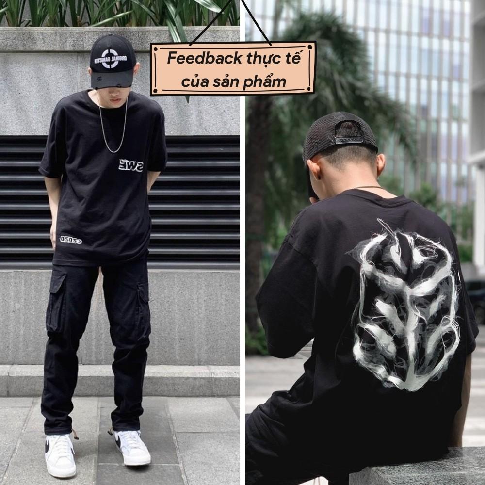 Áo Thun tay lỡ SWE Cube Smoke Tee form rộng Unisex nam nữ phong cách Ulzzang