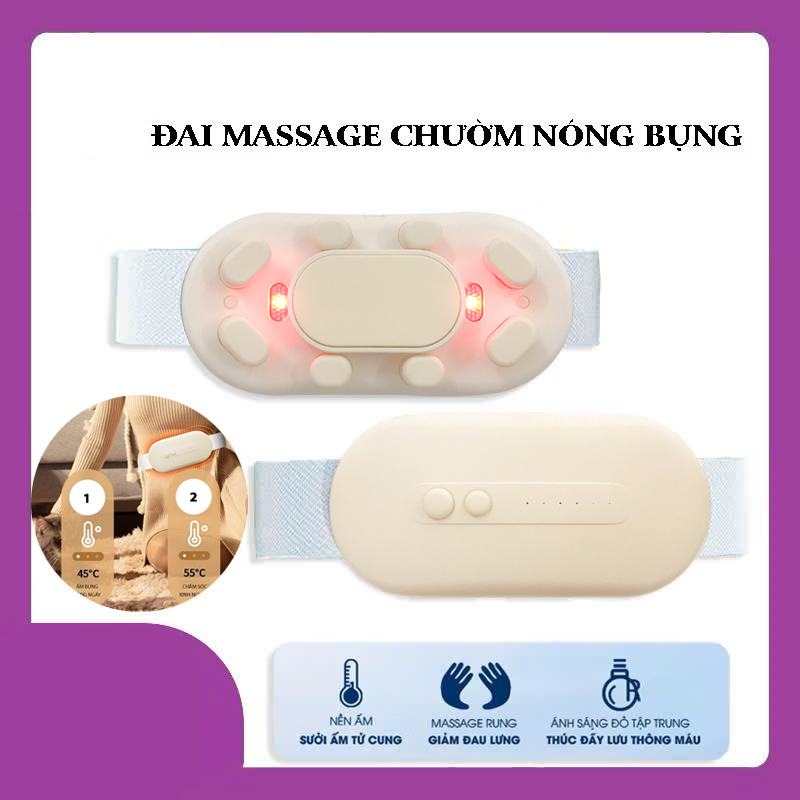 Máy massage đau bụng kinh , Có hộp quà tặng, Giảm đau bụng cho phụ nữ đến kì, Chườm nóng, Hỗ trợ chăm sóc sức khỏe