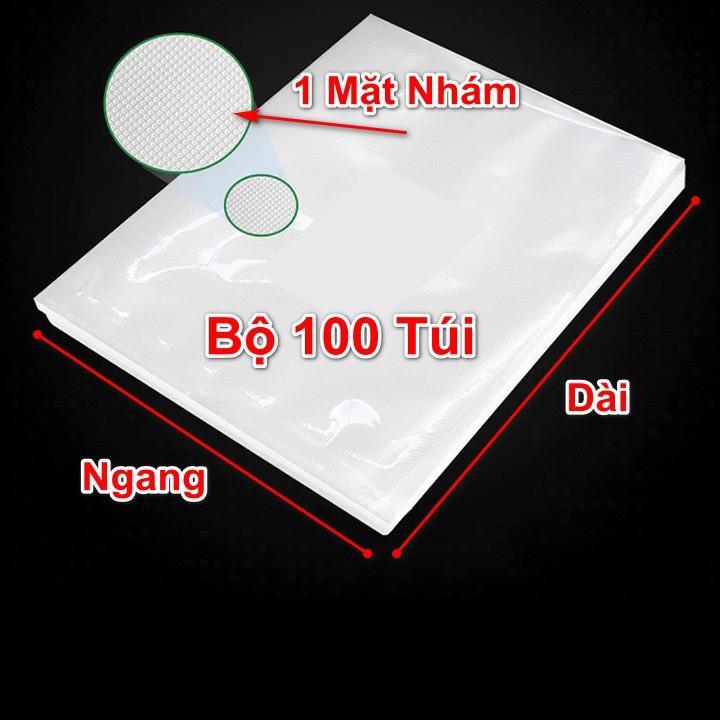 Túi hút chân không 1 mặt nhám 1 mặt trơn size 17x20cm; 20x25cm và 25x30cm