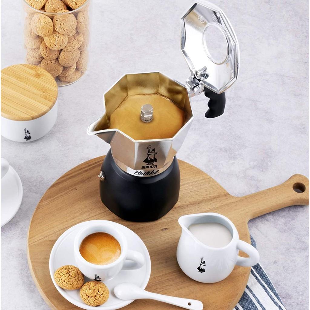 Combo pha Espresso dành cho gia đình: Moka Brikka 4cup 2020 và bếp điện Moka Pot