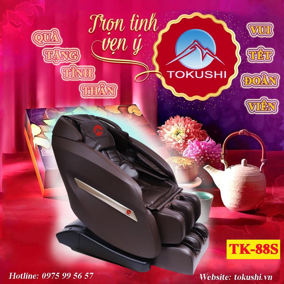 Ghế massage Toàn thân Tokushi TK-88S - bảo hành 10 năm