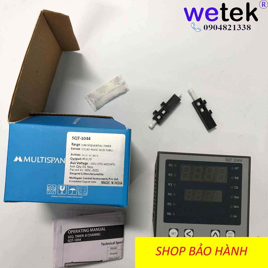 Mutispan SQT-1044 timer đa kênh lập trình tuần tự, kiểu số, dải siêu rộng, lắp mặt tủ