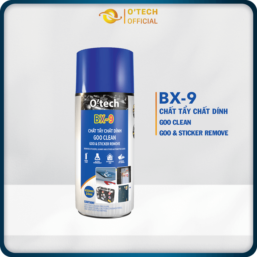 Bình xịt BX-9 Chất Tẩy Chất Dính O’tech (450ml) Goo Clean
