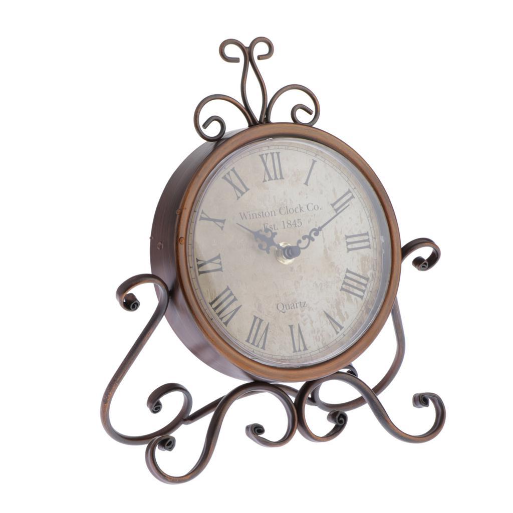 Clock Glass Lens Desk Bedside Clock Small Easy Read Clock