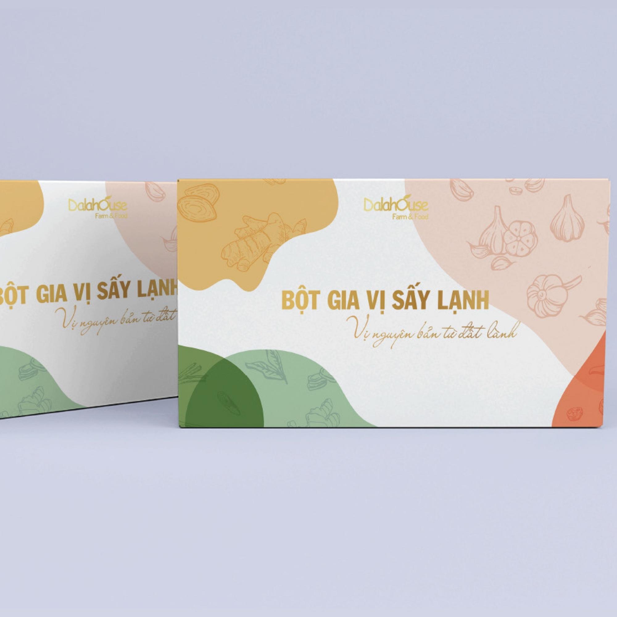 Combo Bột Gia Vị Organic Dalahouse - Bột Gia Vị Nguyên Chất Sấy Lạnh Combo 5 Loại Thơm, Đậm Vị.