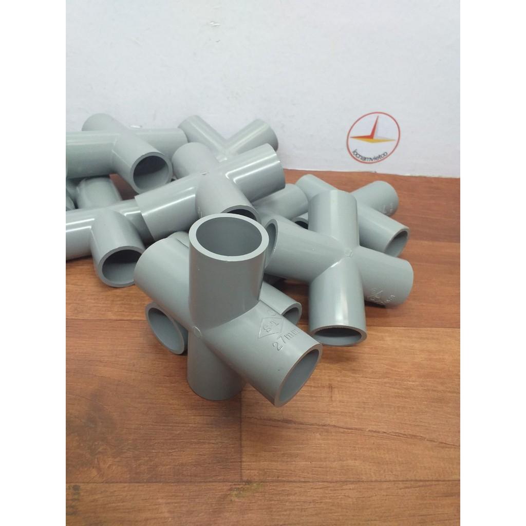 Chữ thập Pvc phi 27