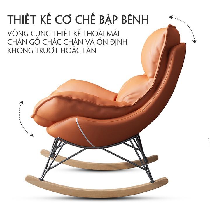 Ghế sofa bập bênh, ghế bành có đôn gác chân siêu sang dùng cho mọi không gian.