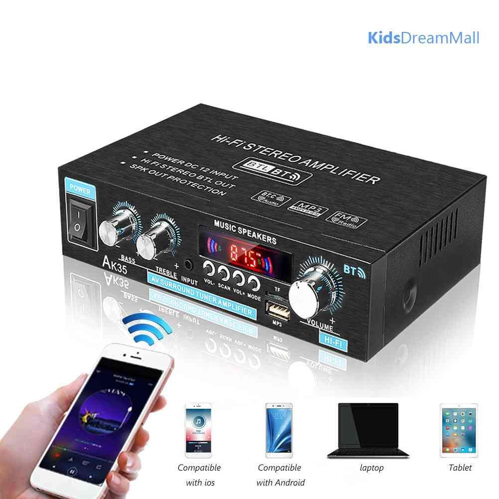 Mới Bộ Khuếch Đại Âm Thanh Bluetooth AK35 HiFi Có Cổng USB TF RCA