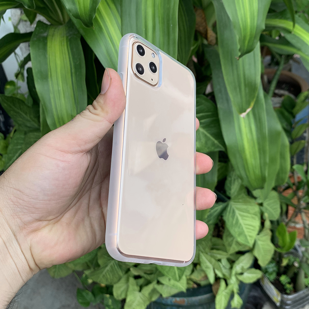 Ốp lưng dẻo chống sốc cao cấp dành cho iPhone 11 Pro - Màu trắng mờ