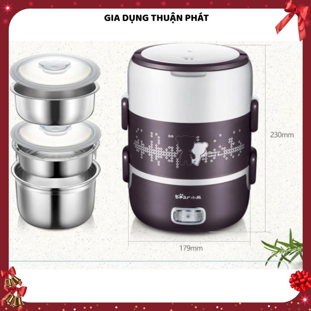Hộp cơm cắm điện Bear DFH-S2123, dung tích 2.0L, sử dụng để nấu, hâm nóng và giữ nhiệt cho thức ăn, dùng cho văn phòng