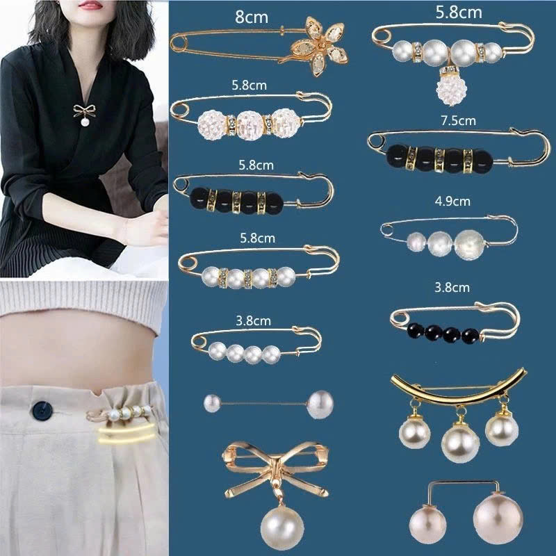 SET 13 KIM BĂNG GHIM CÀI QUẦN ÁO, THU NHỎ EO, CÀI KHĂN MŨ SANG CHẢNH